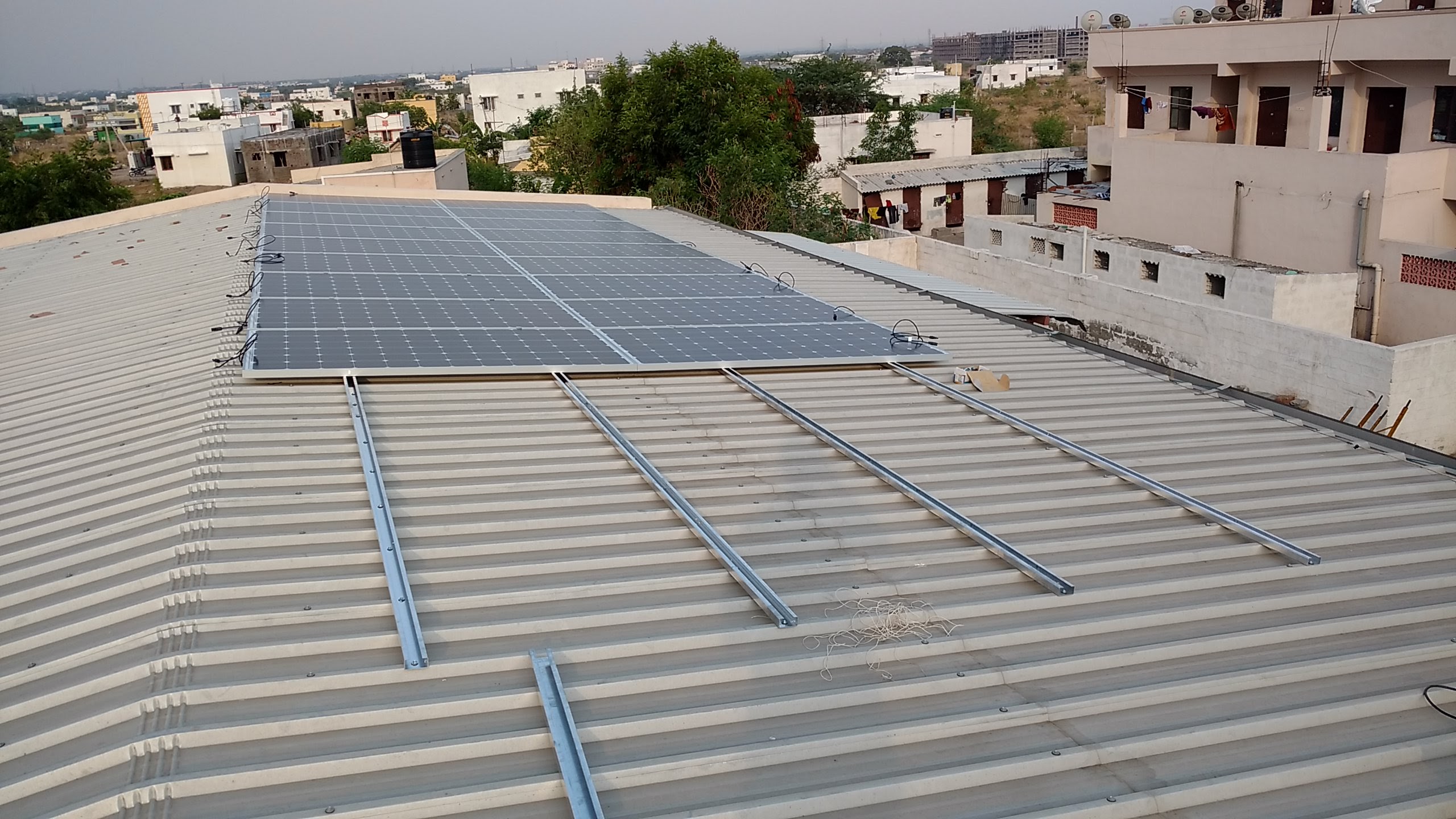 Solar Rooftop Mounting Frame